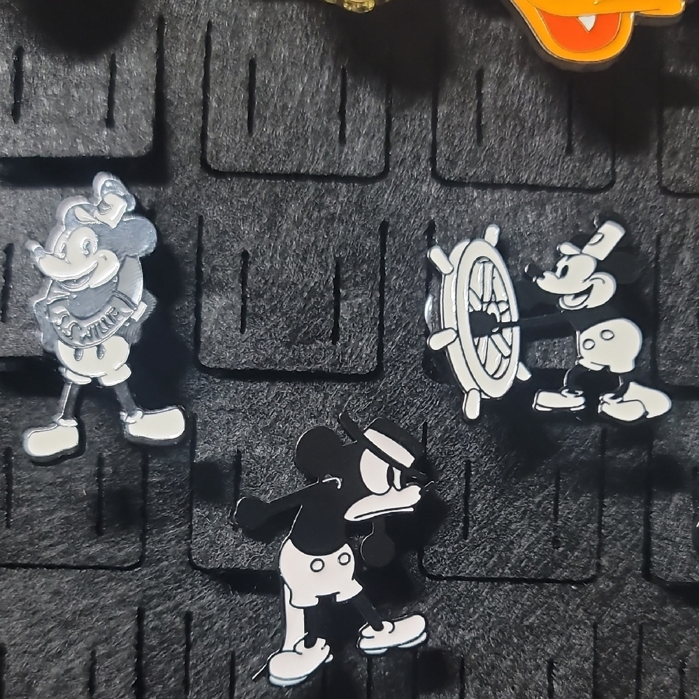 **Disney Character Pin Collection on Black Display Case** - Picture 4 of 8
